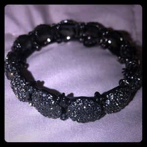 Sparkly dark gray / black bracelet